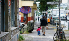 Dans le quartier berlinois de Neukoölln, le 28 août 2025 ( AFP / Odd ANDERSEN )