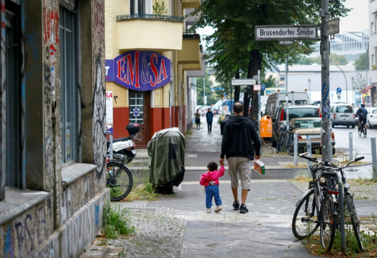 Dans le quartier berlinois de Neukoölln, le 28 août 2025 ( AFP / Odd ANDERSEN )