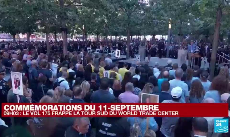 20 ans du 11-Septembre: deuxième minute de silence au mémorial de Manhattan