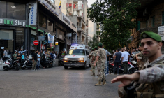 Une ambulance à Beyrouth, au Liban, le 17 septembre 2024. ( AFP / ANWAR AMRO )
