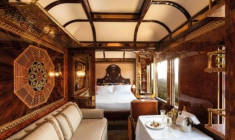 En décembre 2023, le train de luxe Venice Simplon-Orient-Express desservira pour la première fois les Alpes françaises. ( crédit photo : Capture d’écran site https://www.belmond.com/ )