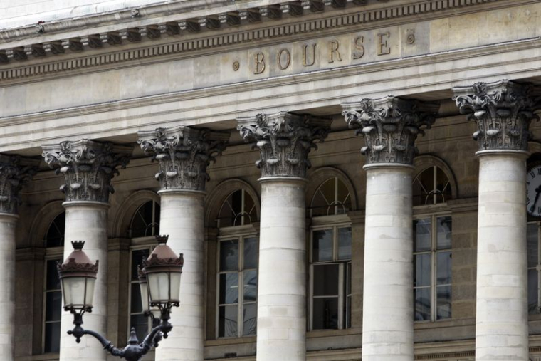 Vue d'ensemble du Palais Brongniart, ancienne Bourse de Paris, situé place de la Bourse, dans le centre-ville de Paris