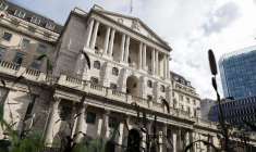 Conférence de presse de la Banque d'Angleterre à Londres