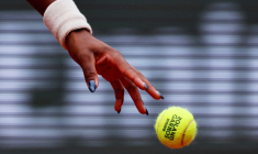 L'Américaine Coco Gauff lors de son match du premier tour à Roland Garros à Paris, France