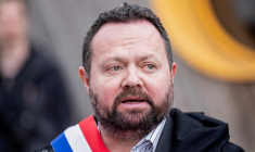 Le vice-président du RN en charge des affaires juridiques Bruno Bilde, à Hénin-Beaumont, dans le Pas-de-Calais le 13 février 2026 ( AFP / Sameer Al-DOUMY )