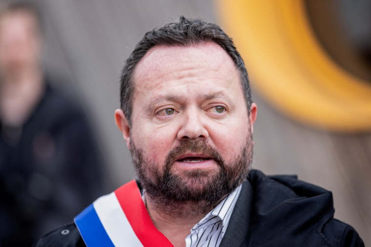 Le vice-président du RN en charge des affaires juridiques Bruno Bilde, à Hénin-Beaumont, dans le Pas-de-Calais le 13 février 2026 ( AFP / Sameer Al-DOUMY )