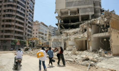 Dans la banlieue sud de Beyrouth, menacée de nouvelles frappes israéliennes en cas de poursuite des attaques du Hezbollah contre Israël, le 2 juin 2026 ( AFP / Anwar AMRO )