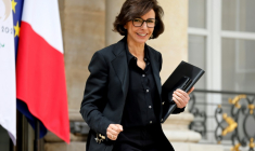 Rachida Dati sur le perron de l'Elysée, le 21 mai 2024 à Paris ( AFP / Ludovic MARIN )