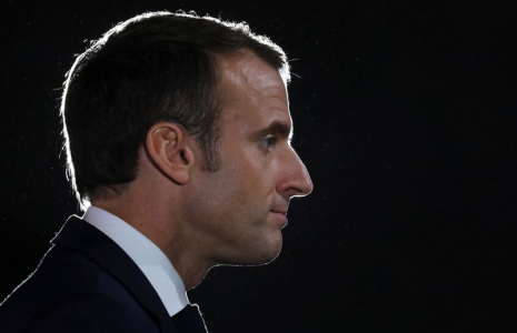 Emmanuel Macron lors d'un événement à Pont-à-Mousson