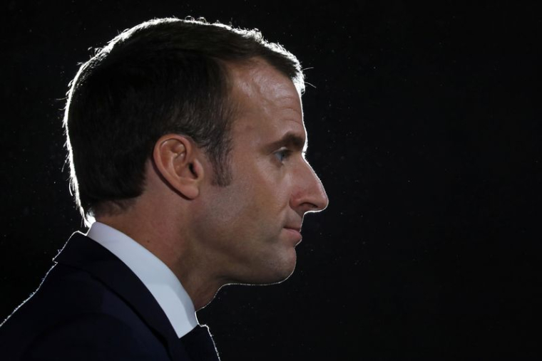 Emmanuel Macron lors d'un événement à Pont-à-Mousson