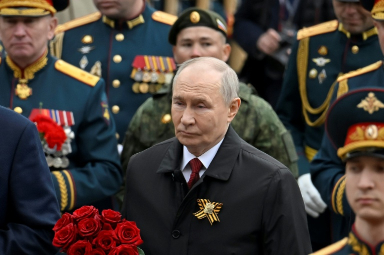 Le président russe Vladimir Poutine lors des commémorations de la victoire sur l'Allemagne nazie, le 9 mai 2026 à Moscou ( POOL / Alexander NEMENOV )