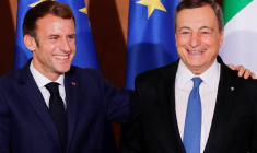 UNION EUROPÉENNE: MACRON ET DRAGHI PLAIDENT POUR DES MARGES DE MANOEUVRE BUDGÉTAIRES