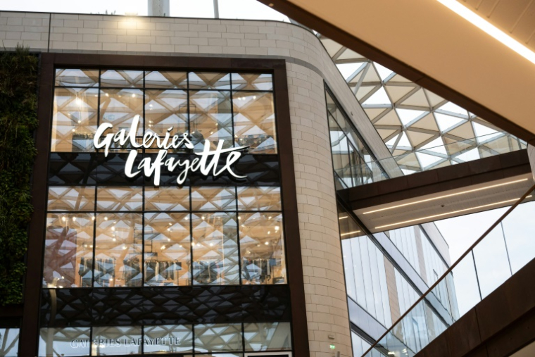 Le magasin Galeries Lafayette du centre commercial du Prado à Marseille, le 21 janvier 2025, qui doit fermée d'ici la fin de l'année ( AFP / MIGUEL MEDINA )