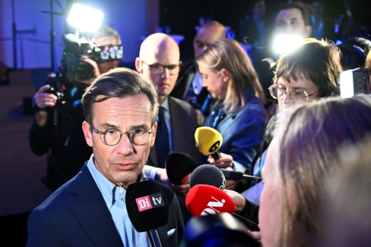 Le Premier ministre suédois sortant, Ulf Kristersson, à Stockholm, le 14 septembre 2026 ( TT News Agency / Christine Olsson/TT )