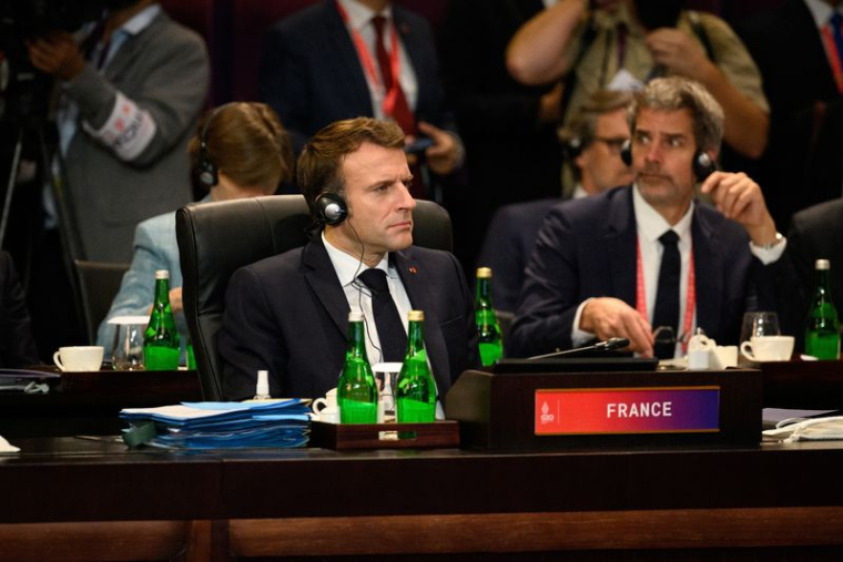 Le président français Emmanuel Macron lors du sommet du G20, à Nusa Dua, en Indonésie