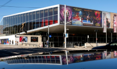 La Wiener Stadthalle le 19 septembre 2025 à Vienne, ville choisie pour accueillir le Concours Eurovision de la Chanson 2026 ( AFP / Joe Klamar )
