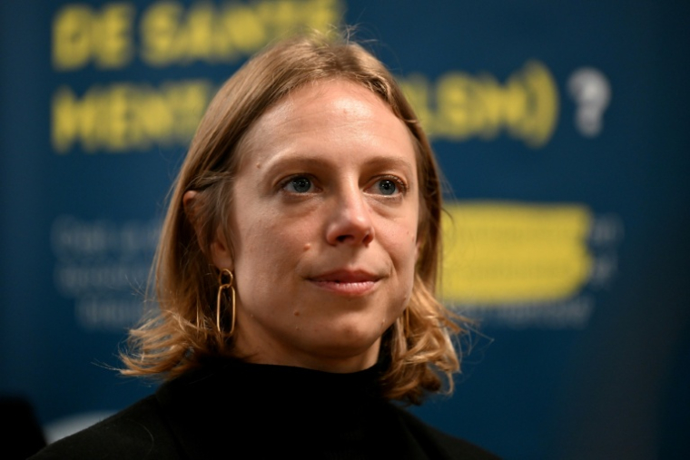 Anne-Claire Boux, adjointe aux affaires scolaires à la mairie de Paris, le 1er avril 2026 à Paris ( AFP / Anna KURTH )