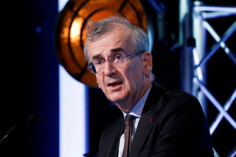 Francois Villeroy de Galhau, gouverneur de la Banque de France, lors du Forum financier international Europlace de 2022 à Paris