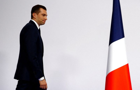 Jordan Bardella réagit aux résultats du premier tour des élections législatives anticipées de 2024