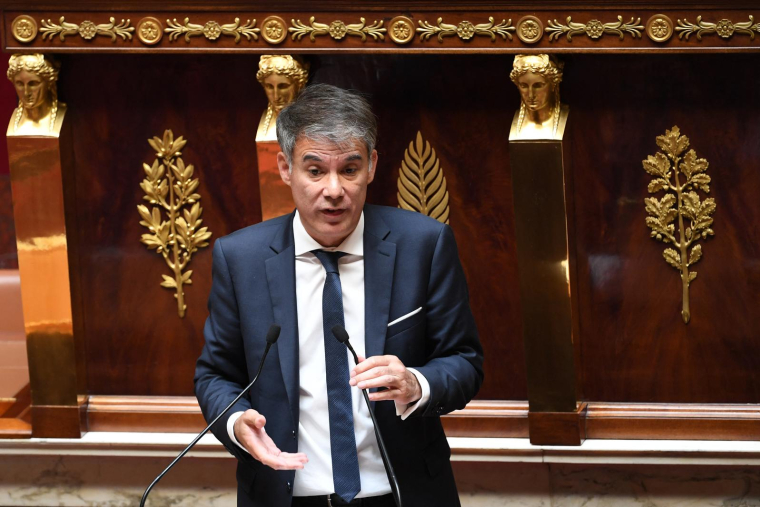 Le Premier secrétaire du Parti socialiste Olivier Faure à Paris le 11 juillet 2022. ( AFP / ALAIN JOCARD )