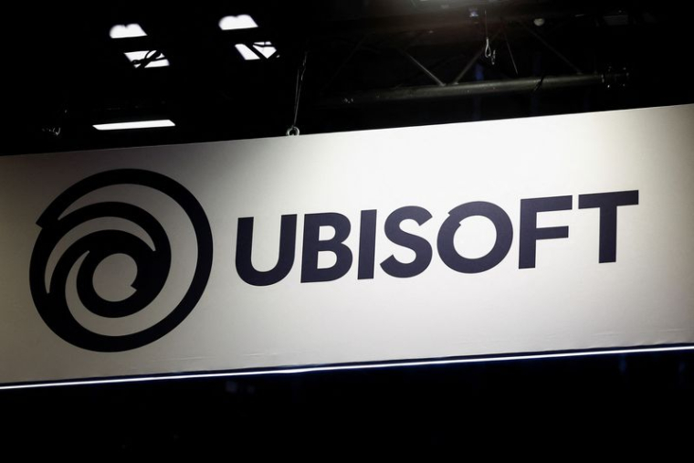Le logo d'UbiSoft Entertainment est visible à la Paris Games Week (PGW), un salon du jeu vidéo à Paris