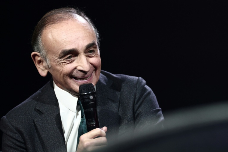 Le président de Reconquête, Eric Zemmour, à Paris le 25 novembre 2025 ( AFP / Thibaud MORITZ )