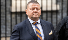 Valery Zaloujny à Londres, au Royaume-Uni, le 24 octobre 2025. ( AFP / NIKLAS HALLE'N )
