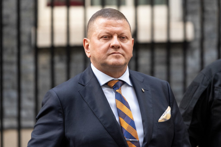 Valery Zaloujny à Londres, au Royaume-Uni, le 24 octobre 2025. ( AFP / NIKLAS HALLE'N )