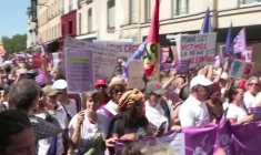 Départ de la manifestation à Paris contre les violences sexuelles