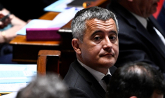 Gérald Darmanin à Paris, le 20 mai 2025. ( AFP / JULIEN DE ROSA )