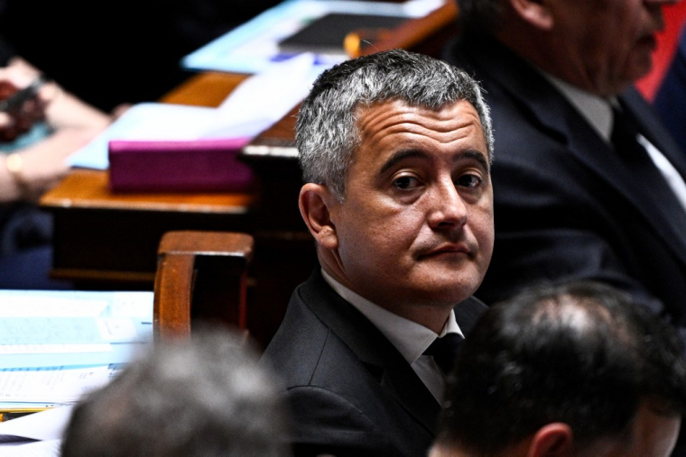 Gérald Darmanin à Paris, le 20 mai 2025. ( AFP / JULIEN DE ROSA )