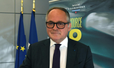 Benoit Coeuré, président de l'Autorité de la concurrence, le 6 juillet 2022 à Paris.  ( AFP / ERIC PIERMONT )