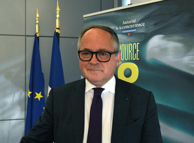 Benoit Coeuré, président de l'Autorité de la concurrence, le 6 juillet 2022 à Paris.  ( AFP / ERIC PIERMONT )
