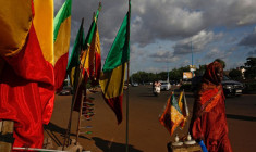 Des drapeaux maliens dans la capitale, Bamako