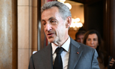 Nicolas Sarkozy à Paris, le 17 mai 2023. ( AFP / BERTRAND GUAY )