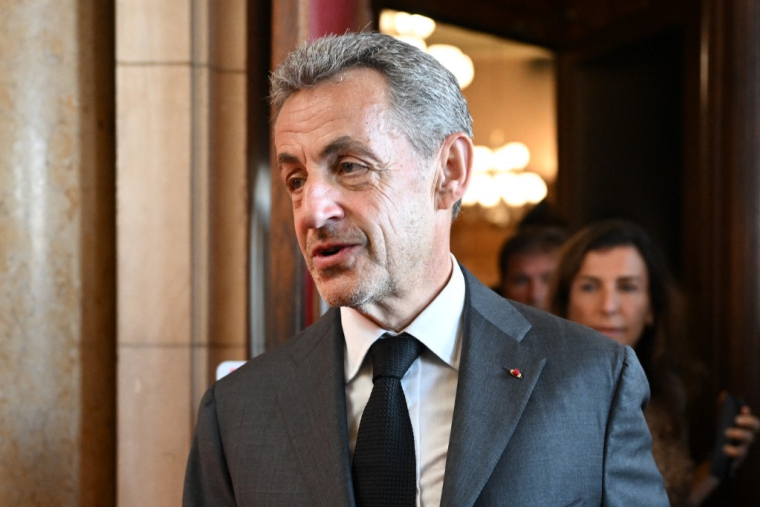 Nicolas Sarkozy à Paris, le 17 mai 2023. ( AFP / BERTRAND GUAY )