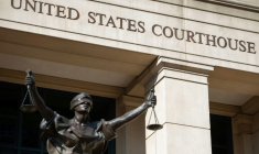 Le tribunal d'Alexandria, en Virginie, le 15 août 2018 aux Etats-Unis ( AFP / SAUL LOEB )