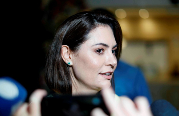 La candidate au Sénat pour le Parti libéral, Michelle Bolsonaro, à Brasilia au Brésil le 31 juillet 2026 ( AFP / Sergio Lima )
