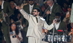 Le chanteur portoricain Bad Bunny en concert à Mexico le 10 décembre 2025 ( AFP / Alfredo ESTRELLA )