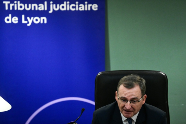 Le procureur de Lyon Thierry Dran s'exprime lors d'une conférence de presse, le 19 février 2026 à Lyon ( AFP / OLIVIER CHASSIGNOLE )