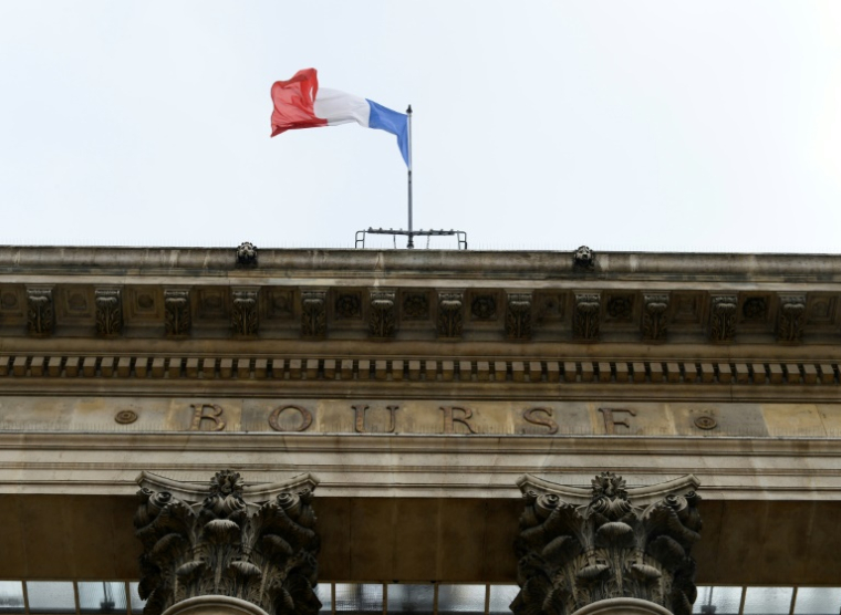 L'ancien siège de la Bourse de Paris, le palais Brongniart, à Paris le 24 août 2015 ( AFP / ERIC PIERMONT )