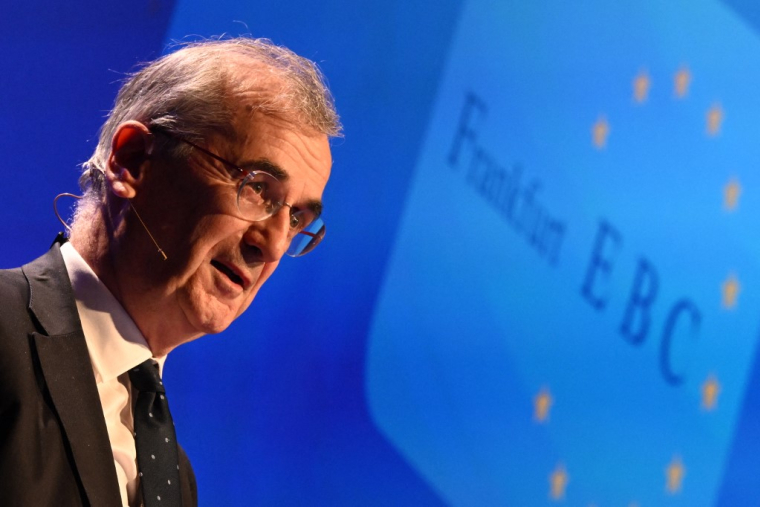 Francois Villeroy de Galhau, à Francfort, le 22 novembre 2024 ( AFP / KIRILL KUDRYAVTSEV )