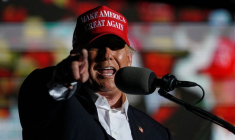 Photo d'archives :  Rassemblement de Trump au Texas
