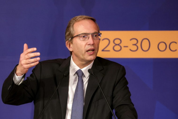 Le directeur général d'Alstom, Henri Poupart-Lafarge, le 29 octobre 2024 à Rabat, au Maroc ( AFP / - )