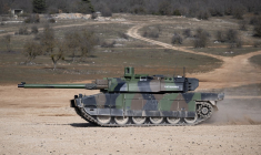 Le MGCS est censé succéder au Leopard 2 allemand et au Leclerc à l'horizon 2040. Ici, un char Leclerc. (illustration) ( AFP / MIGUEL MEDINA )