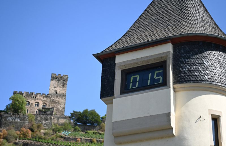 Niveau d'eau bas sur le Rhin
