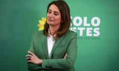 Marine Tondelier à Paris, le 7 juillet 2024. ( AFP / ALAIN JOCARD )