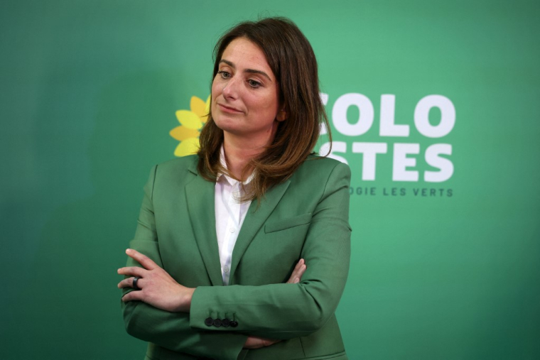 Marine Tondelier à Paris, le 7 juillet 2024. ( AFP / ALAIN JOCARD )