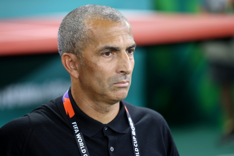 Le sélectionneur de la Tunisie Sabri Lamouchi lors de la rencontre face à la Suède, à Guadalupe, au Mexique, le 14 juin 2026   ( AFP / Julio Cesar AGUILAR )