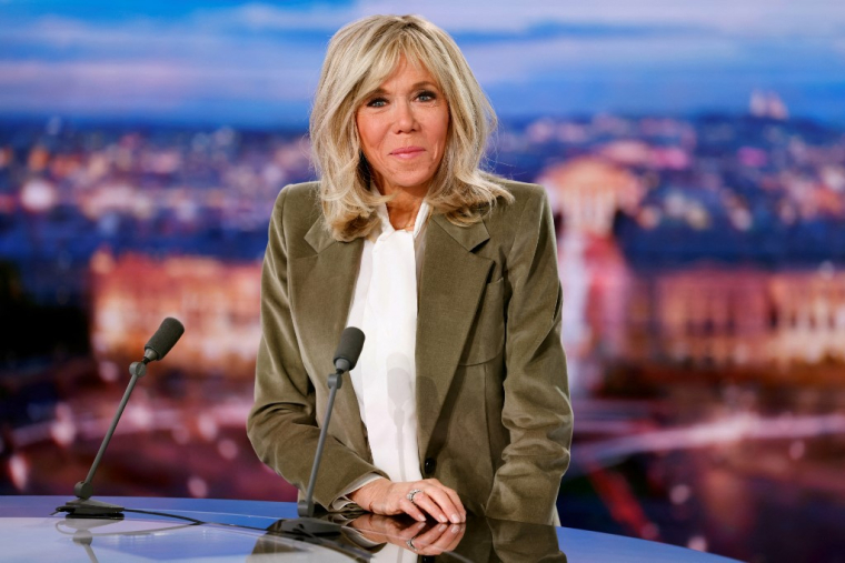 Brigitte Macron, le 9 janvier sur le plateau de TF1. ( POOL / LUDOVIC MARIN )